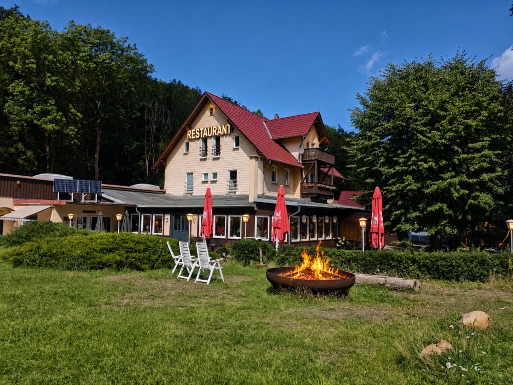 Restaurant auf dem Campingplatz Alte Waldmühle